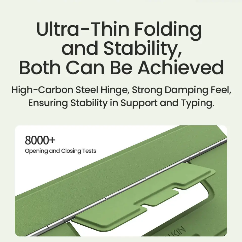 Nillkin DualWing Adhesive Laptop Stand with ultra-thin foldable design for comfortable laptop positioning