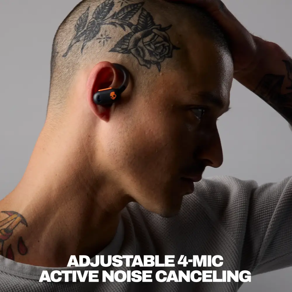Skullcandy Push ANC Active Earbuds with Adjustable 4-Mic Active Noise Canceling