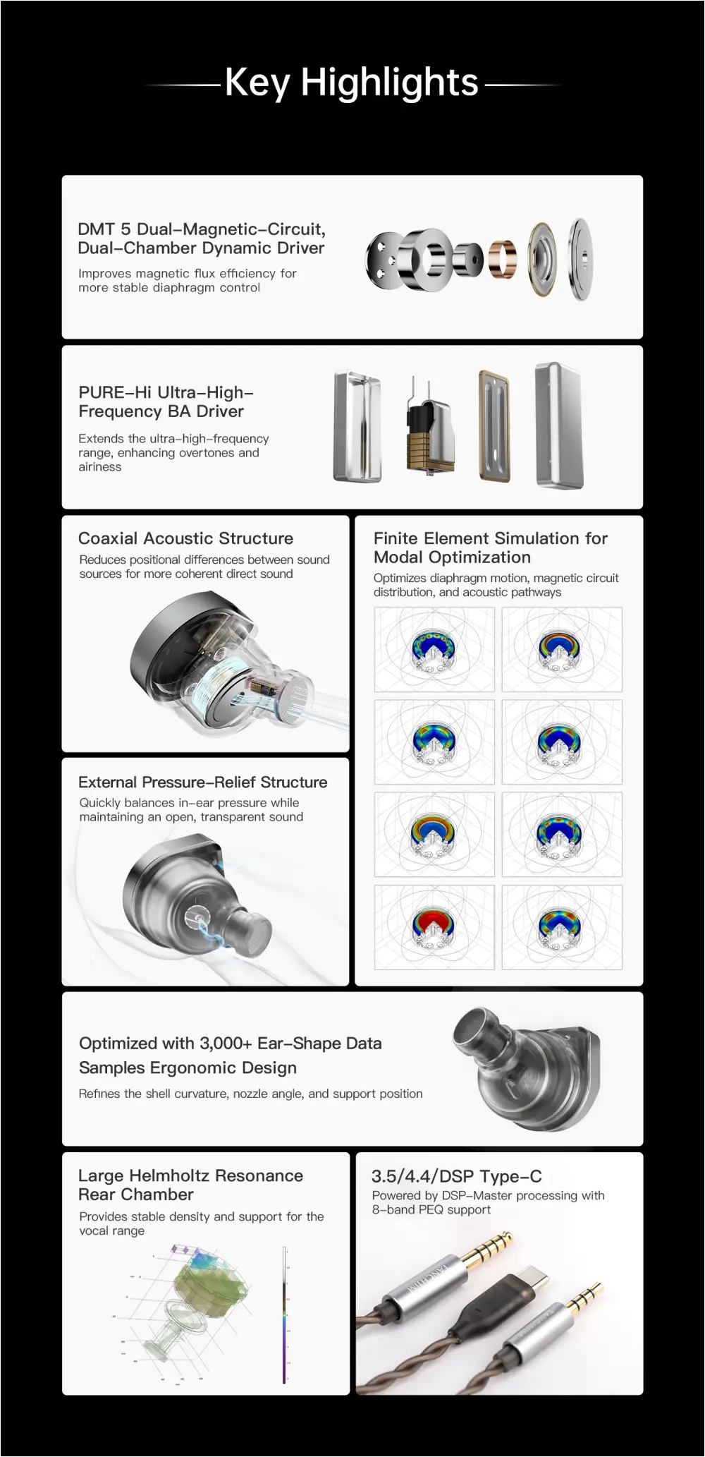 TANCHJIM OLA II 1DD+1BA In-ear Headphone TANCHJIM 1DD+1BA Earphones