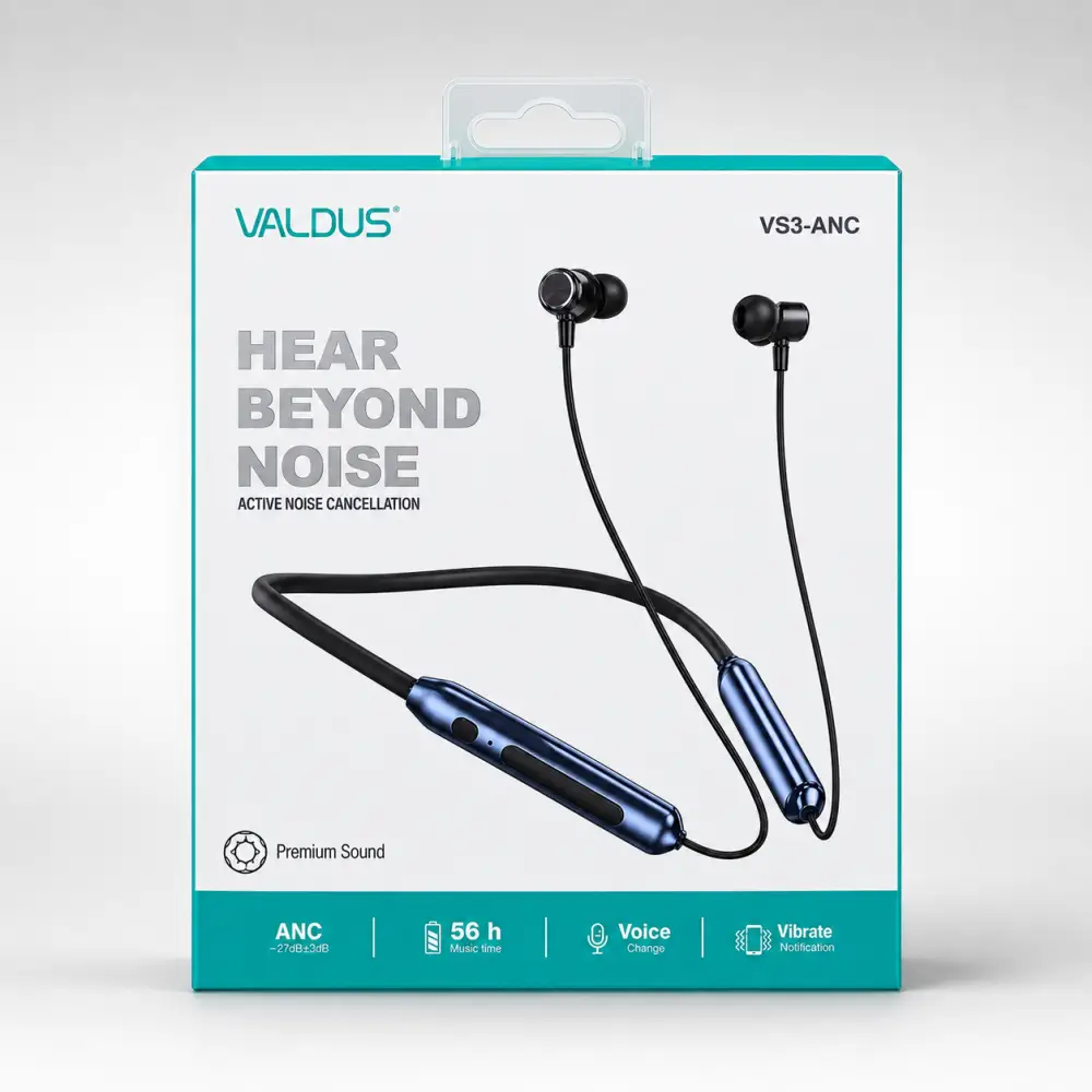VALDUS VS3 ANC Neckband retail box