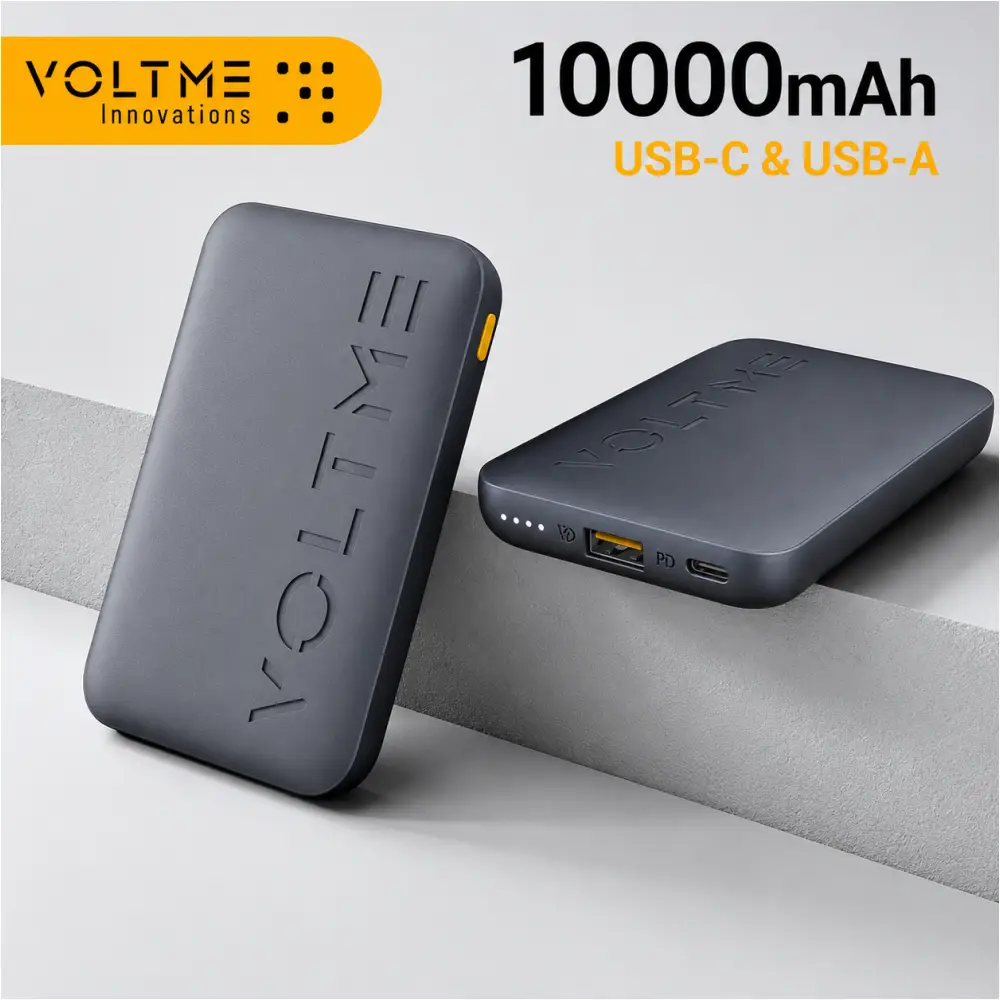 VOLTME Hypercore 10K Ultrathin PD Power Bank VOLTME Fast Charging Power Bank