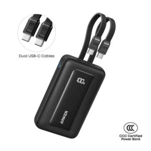 Anker Zolo A110L Power Bank with Dual Built-in USB-C Cables