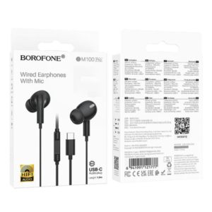 Borofone BM100 Pro Wired USB-C Headset with Microphone