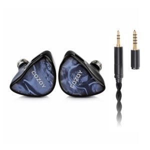 COZOY D2 Dual Dynamic Driver IEM with 3.5mm and 4.4mm interchangeable plugs