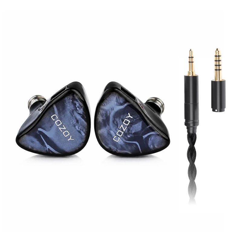 COZOY D2 Dual Dynamic Driver IEM COZOY D2 Dual Dynamic Driver IEM with 3.5mm and 4.4mm interchangeable plugs
