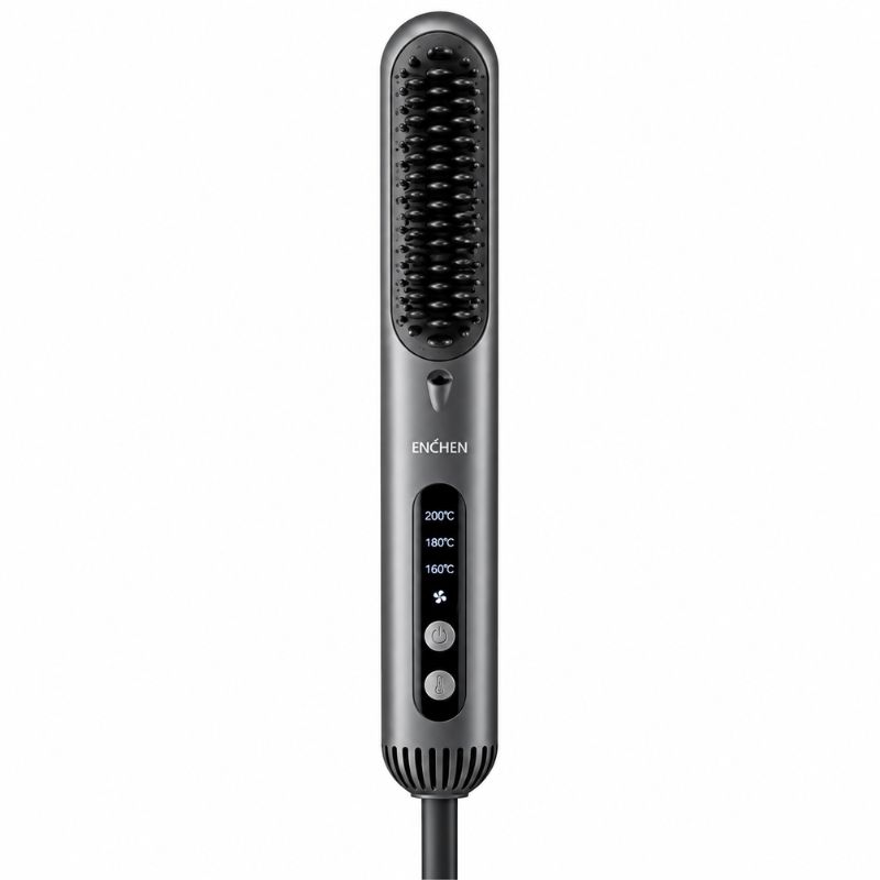 enchen-h2-adjustable-temperature-hair-brush ENCHEN H2 2-in-1 Hair Straightener Brush