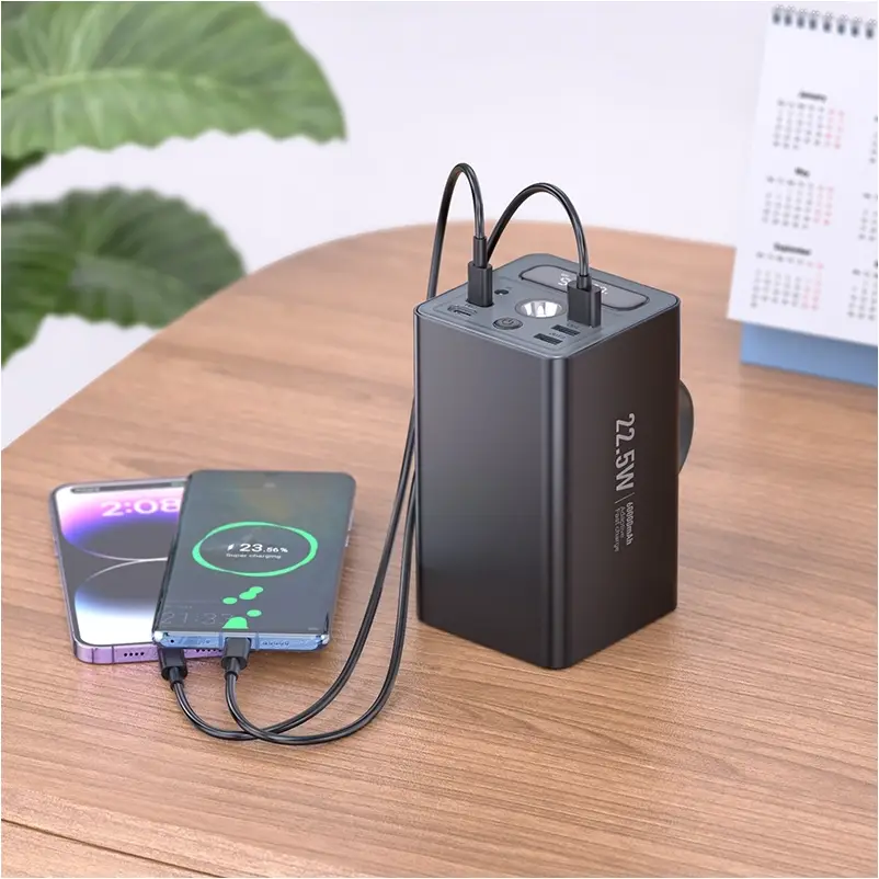 Hoco J138 Distant 22.5W+PD20W+DC12V Multi-Function Power Bank Hoco J138 DC12V Multi-Function Power Bank for Portable Charging