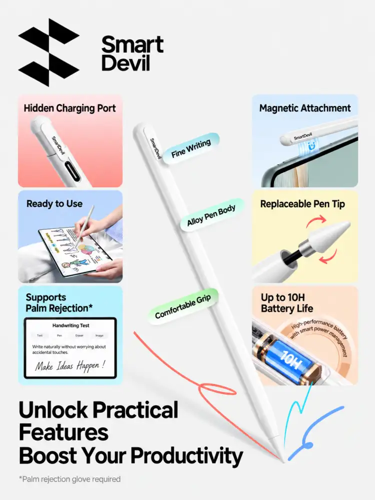 HONOR Pad 10 SmartDevil Stylus Pen with Palm Rejection
