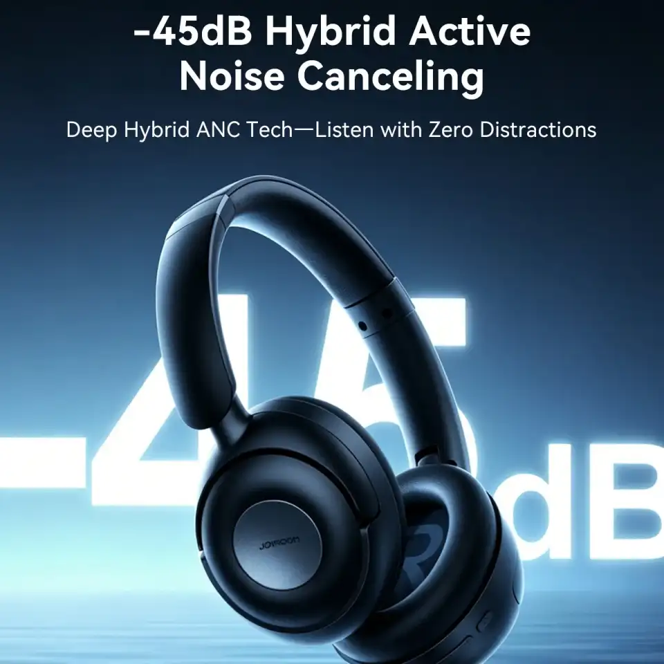 JOYROOM JR-JH3 Hybrid ANC Wireless Headphones JOYROOM JR-JH3 Hybrid ANC Wireless Headphones Black
