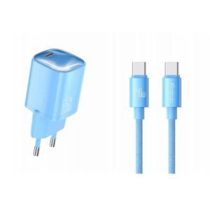 Mcdodo Nano 65W GaN Mini Fast Charger Kit with 240W USB-C Cable Blue