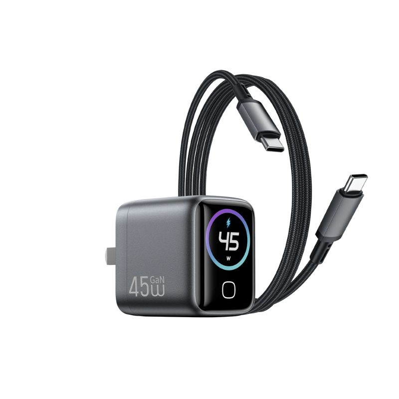 wiwu-voyager-chg500-45w-gan-charger-real-time-display WiWU Voyager CHG500 45W GaN Charger