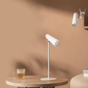 Xiaomi Flexible Rechargeable Lamp MJTD05YL used as a desk lamp and clip-on light