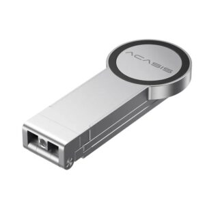 ACASIS MS1 MagSafe-compatible iPhone stand and SSD enclosure