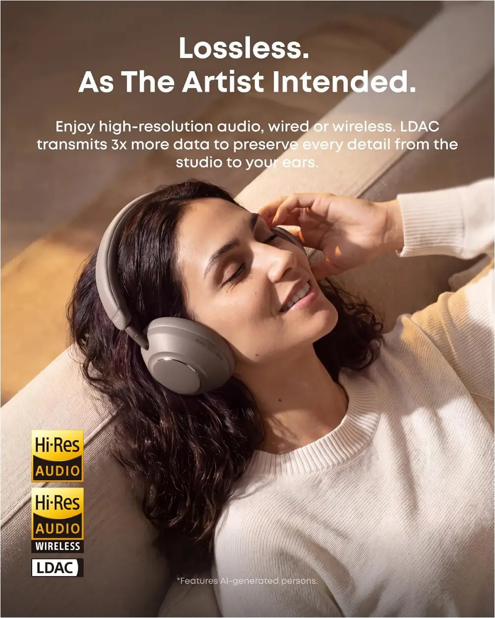 Anker Soundcore Space 2 Pro Headphones with Adaptive Active Noise Cancellation