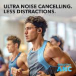 Anker Soundcore Sport X20 Adaptive ANC Earbuds Worn During Indoor Running Workout