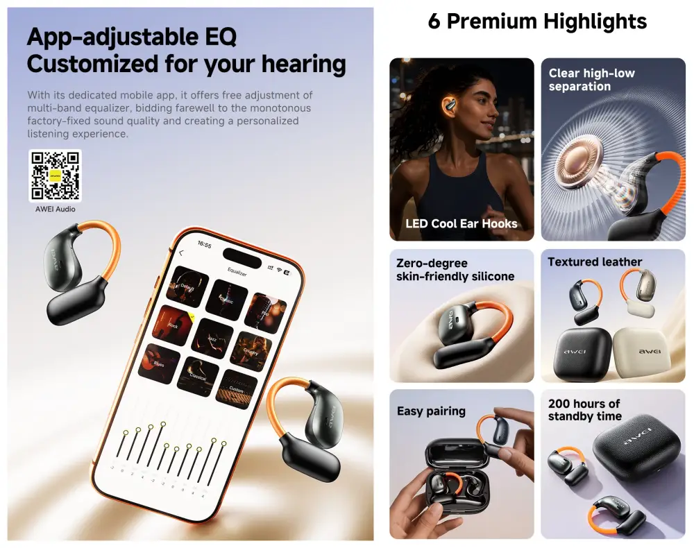 Awei T82 Pro App EQ and Premium Features