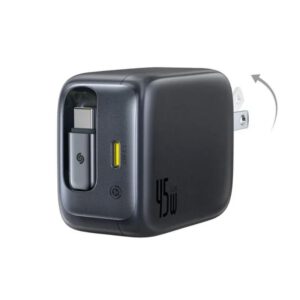 Baseus EnerCore CJ11 45W Fast Charger with Retractable Cable