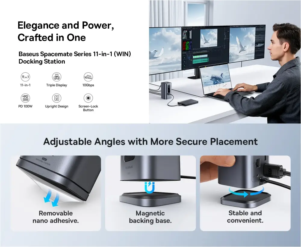 Baseus Spacemate 11-in-1 USB-C Docking Station