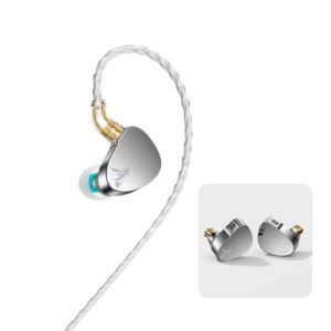 BLON BOOK 10mm + 6mm Dual Dynamic Driver IEM Earphones Silver