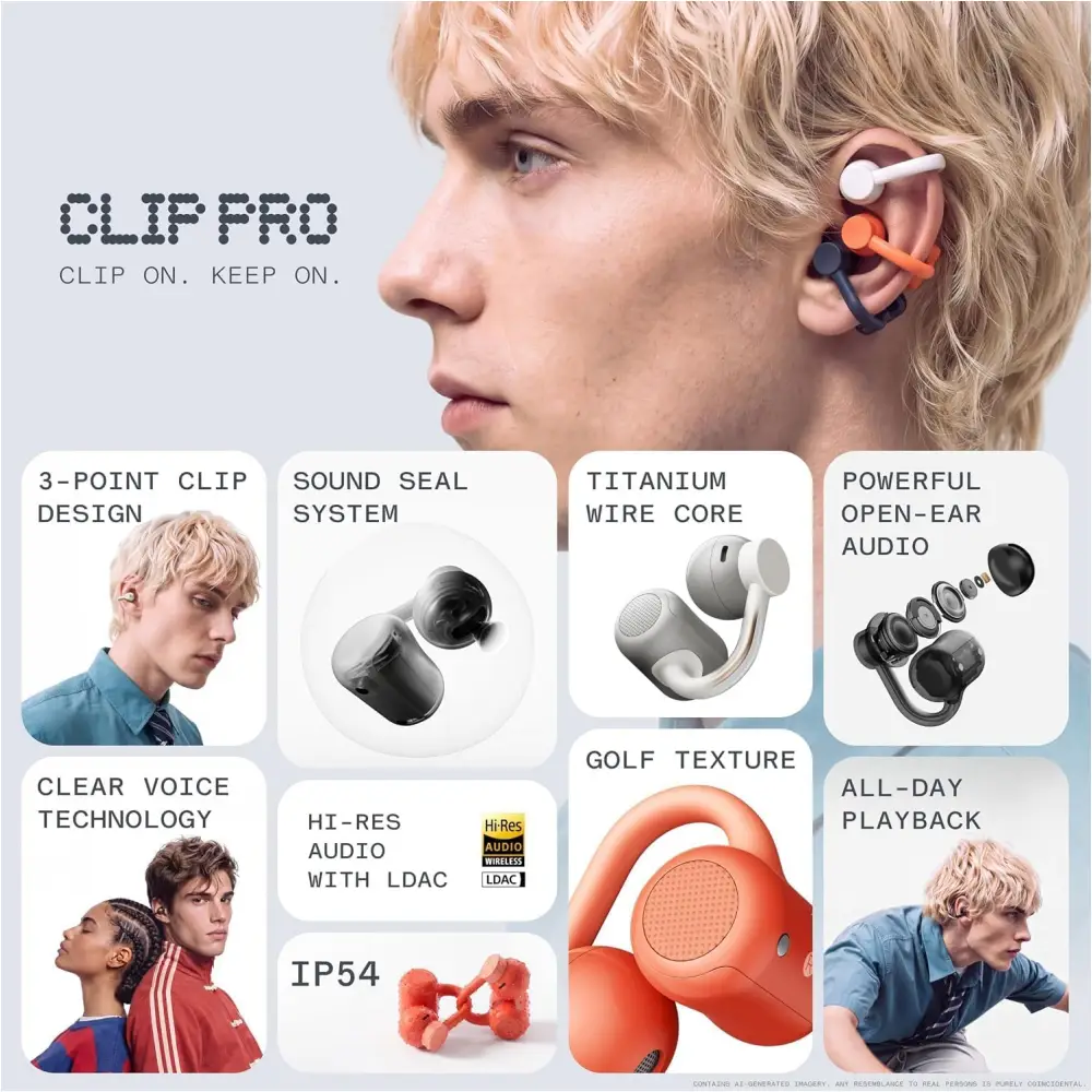 CMF Clip Pro Open-Ear Wireless Earbuds