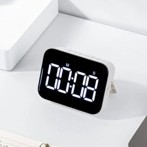 Deli Newse NS883 Digital Timer White with Large LED Display and Stand