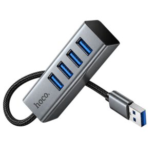 HOCO HB1A 4-in-1 USB Hub with four USB 2.0 ports