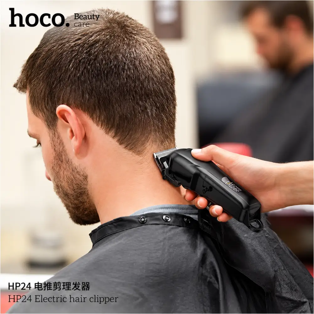 HOCO HP24 hair clipper with stainless steel cutting blade