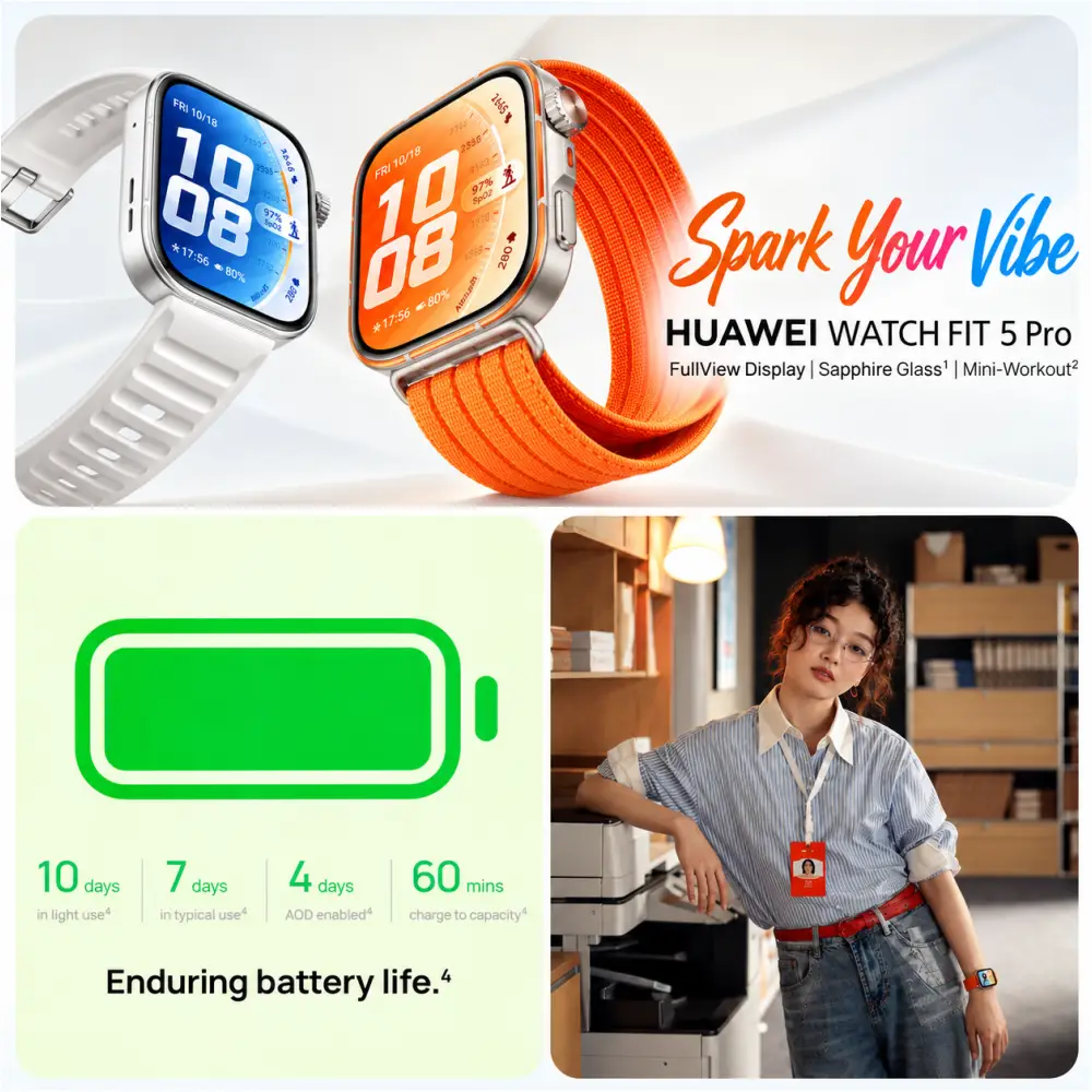 Huawei Watch Fit 5 Pro Wearable Smartwatch