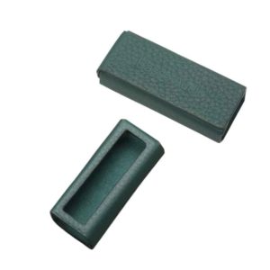 iBasso DC04Ultra Green Leather Case Front and Back View