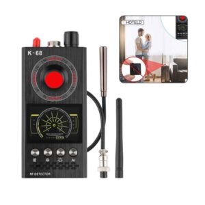 K68 Anti Spy RF Signal Detector with Hidden Camera Finder and Detachable Antennas