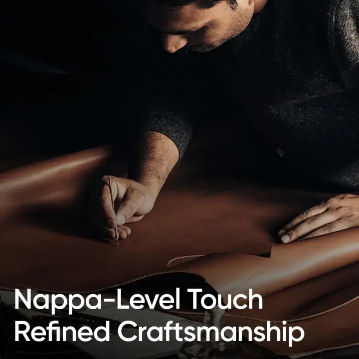 Craftsmanship and premium Nappa-level material finish of Mcdodo AT-3430 Napa Pro magnetic card holder