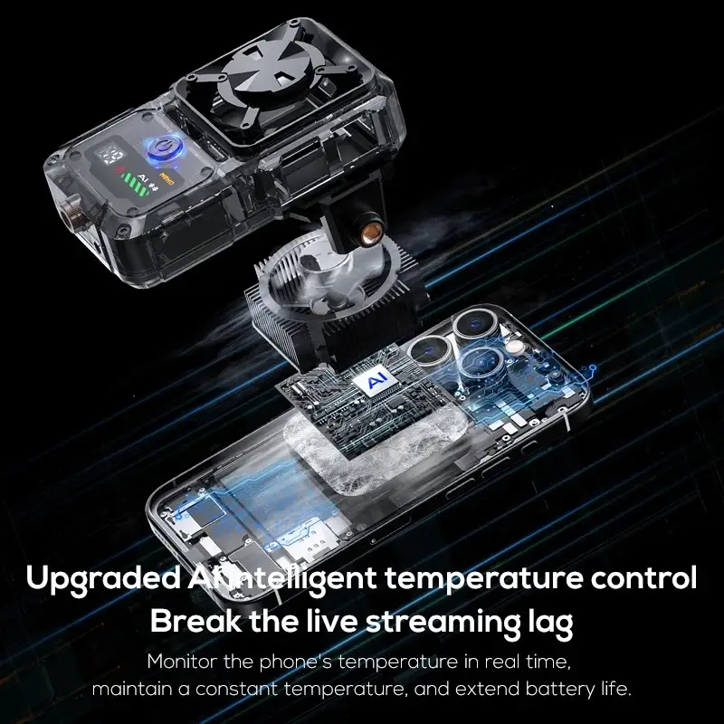 MEMO DL23 Phone Cooler with Intelligent Temperature Control for Live Streaming