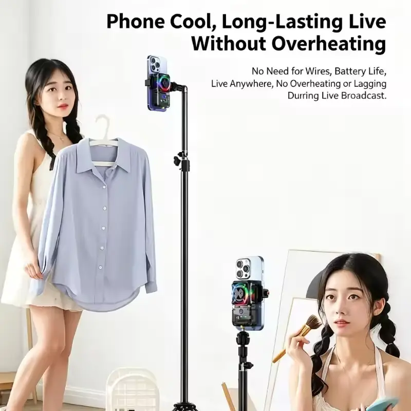 MEMO DL23 Phone Cooler for Wireless Live Streaming and Overheating Protection