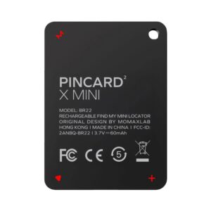 Momax PinCard2 X Mini compatible with Apple Find My and Google Find Hub