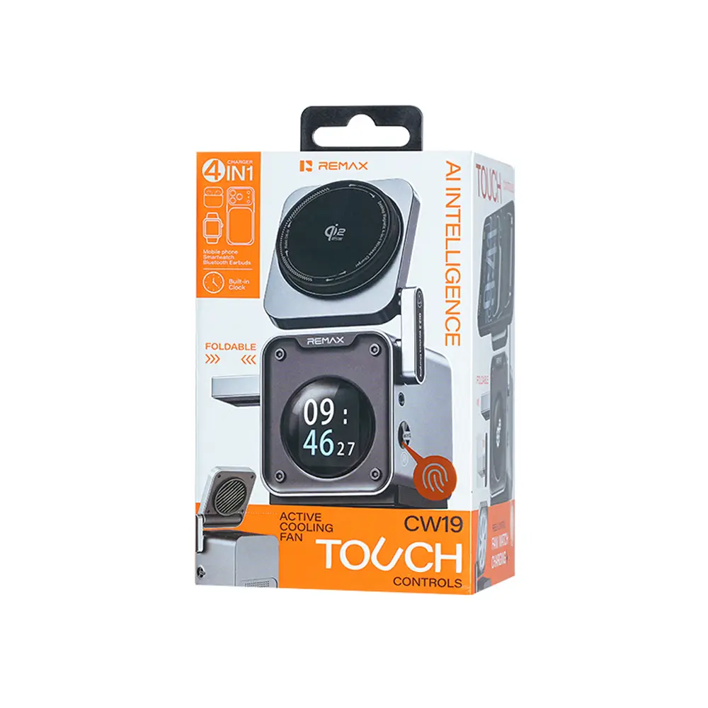 REMAX CW19 4-in-1 Magnetic Wireless Charger Packaging Box