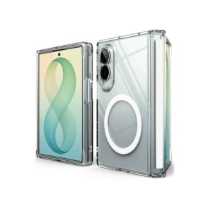 Ringke Galaxy Z Fold8 Fusion Flap Magnetic Clear Case with Hinge Protection